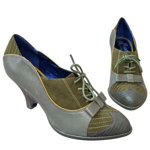 Poetic Licence Force of Beauty Oxford Heels US 6.5 EU 37 Retro Lace Up Shootie